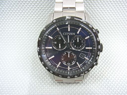 ☆美品 シチズン 腕時計 BL5496-96L エコ・ドライブ クロノグラフ ステンレス メンズ シチズンコレクション CITIZEN
