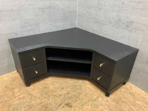 コーナーテーブル　テレビ台　黒