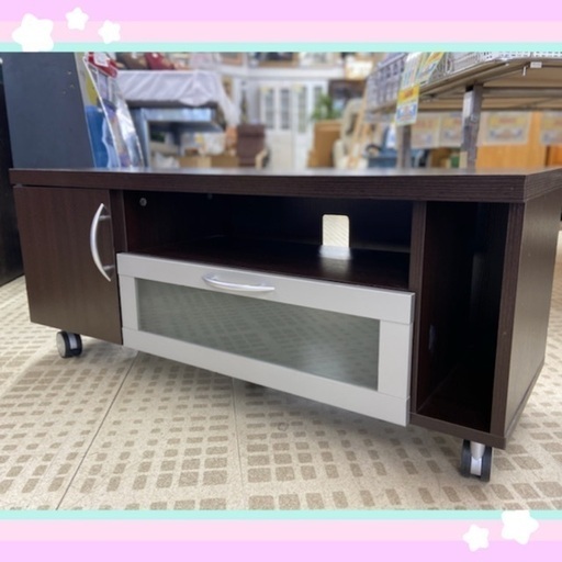 1/6【✨お買い得品✨】テレビ台 ダークブラウン 高さ42㎝ 横100㎝ 奥35㎝