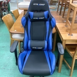 【トレファク吉川店】GTRACING ゲーミングチェア ブルー×ブラック　