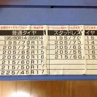 タイヤチェーン　195/70/15.215/60/15.205/65/15.205/55/16.225/45/17の画像
