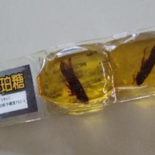 イナゴの佃煮入り和菓子「太古の琥珀糖」の画像