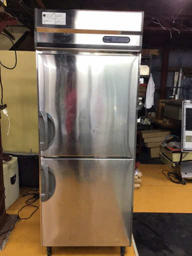 都内配送無料フクシマFUKUSHIMA2ドア業務用冷凍冷蔵庫100V 動作確認済URD251PM1 （改）水冷