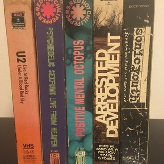 VHS (U2,レッチリ,SONIC YOUTH)