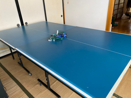 卓球台　折りたたみ　キャスター付き　台、ネット