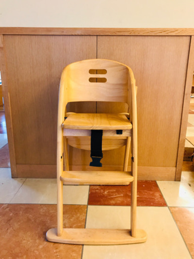 木製　ハイチェア