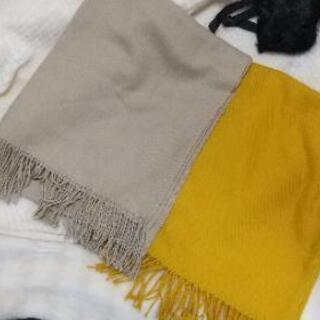 マフラー スヌード ファー ラビット 新品 ベージュ イエロー ブラックの画像