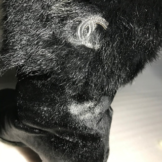 シャネル ロングブーツ ファー付き 24cm