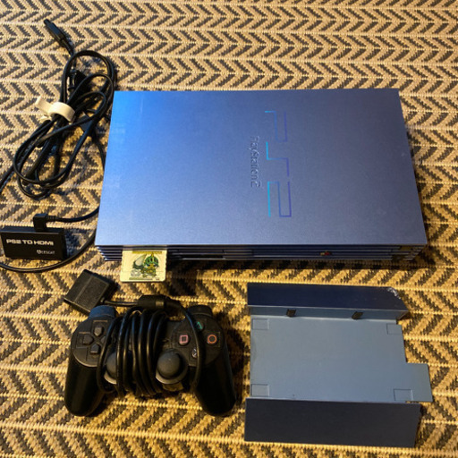 playstation2 アクアブルー　ソフト付き