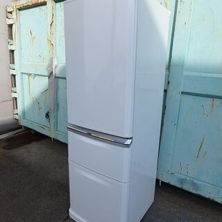 ☆3D簡易清掃済み☆2013年製☆三菱 MITSUBISHI 冷蔵庫  370L MR-C37X-W  12 10