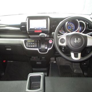 内地から出品！もちろんサビなし！N-BOX 660カスタムG Lパッケージ社外SDナビ Bカメラ　ETCの画像