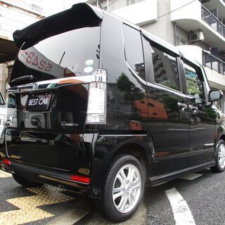 内地から出品！もちろんサビなし！N-BOX 660カスタムG Lパッケージ社外SDナビ Bカメラ　ETCの画像