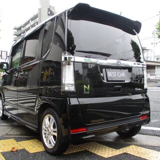 内地から出品！もちろんサビなし！N-BOX 660カスタムG Lパッケージ社外SDナビ Bカメラ　ETCの画像