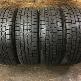 DUNLOP WINTER MAXX WM01 215/60R16 16インチ スタッドレス 4本 2015年製 マークX ティアナ クラウンロイヤル等　(TD425) クレジットカード QR決済可能