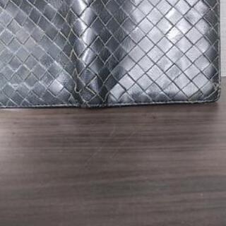 本皮メッシュ二つ折り札入れの画像