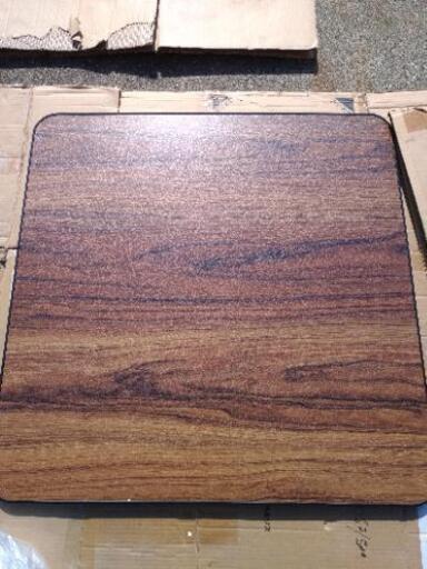 1891 訳有こたつ75×75cm未使用　黒\u0026木目のリバーシブル