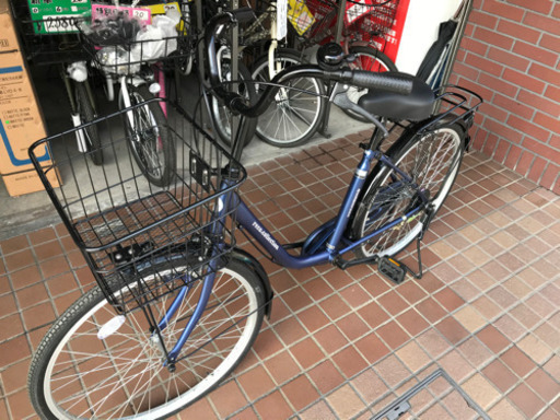 ★美品★24インチ　ママチャリ　ブルー