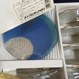 【新品】F-120 和びいどろ プチデザートセット 5人用の画像