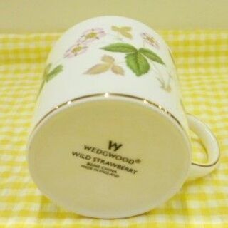 ウェッジウッド ワイルドストロベリー カップ&ソーサー 直径6.5×高さ6.5㎝ Wedgwood ギフト プレゼント 苫小牧西店の画像