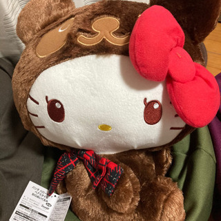 新品未使用　パンダ　ハローキティ　 ベアスタイル　BIG ぬいぐるみ