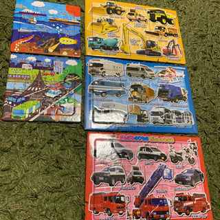 がんばるのりもの　パズル　働く車