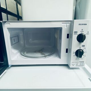 【2019年製】【消毒済み】電子レンジ アイリスオーヤマ IMB-T176-5-W 取説有りの画像