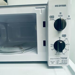 【2019年製】【消毒済み】電子レンジ アイリスオーヤマ IMB-T176-5-W 取説有りの画像