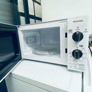 【2019年製】【消毒済み】電子レンジ アイリスオーヤマ IMB-T176-5-W 取説有りの画像