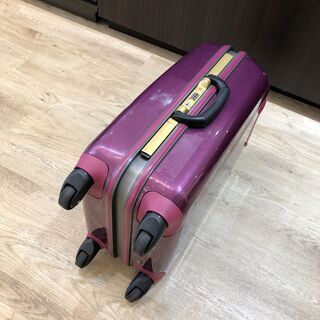 高級 エンリココベリ ENRICO COVERI キャリーケース スーツケース バイオレット系 旅行バッグ Sの画像