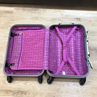 高級 エンリココベリ ENRICO COVERI キャリーケース スーツケース バイオレット系 旅行バッグ Sの画像