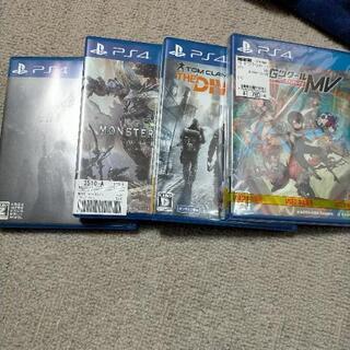 PS4 ソフト4本セット モンハンワールド RPGツクール等
