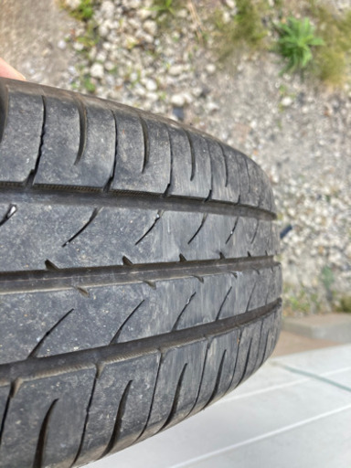 値下げ　ラパン　純正ホイール(白)  　155/65R14　タイヤ付き