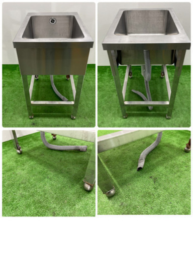 業務用　ステンレス　1層シンク　流し台　厨房　W450xD600xH800mm