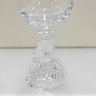 開封未使用品 ホヤ クリスタル シャンパングラス 2客セット 口径5.5×高さ20㎝ HOYA クリスタルグラス 苫小牧西店の画像