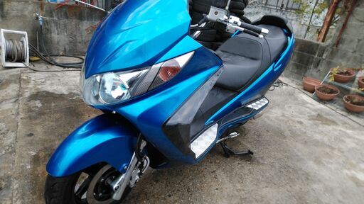 スズキスカイウェイブ250SS　CJ43A　青　未整備エンジン始動のみ確認　多忙の為格安放出