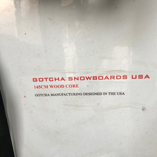 値下げしました！GOTCHA SNOWBOARD USA145cm スノーボードの画像