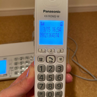 固定電話 FAX 電話 子機 KX-PZ618 パーソナルファックスの画像