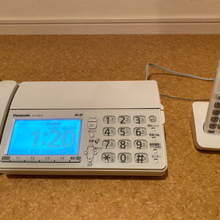 固定電話 FAX 電話 子機 KX-PZ618 パーソナルファックスの画像