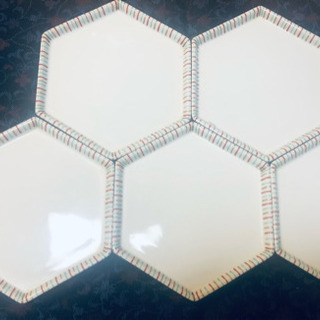 六角形和皿　お正月に🎍🎍🎍