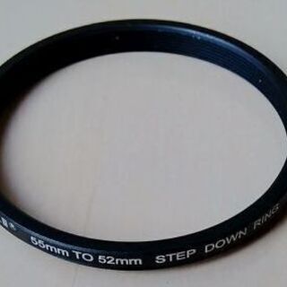 ステップダウンリング 55mm to 52mm