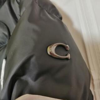 COACH コーチ　ダウンコート　新品タグ付き　ネイビー　黒①の画像