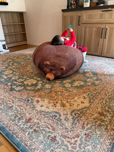 リアルなクマのビーズクッション