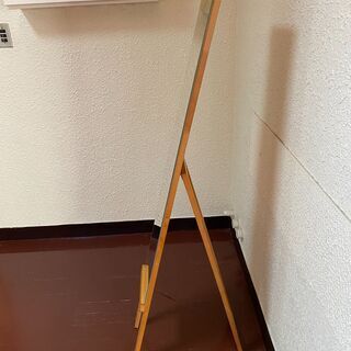 鏡　姿見　木製の画像