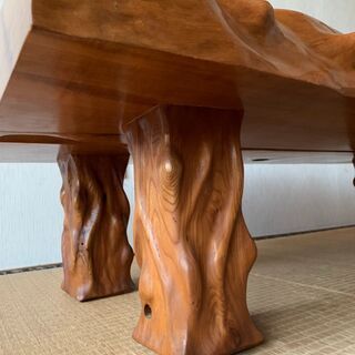 ひのきの一枚板テーブル ひのきの一枚板風テーブル(幅1800mm) 杢美-Mokuharu- おしゃれ