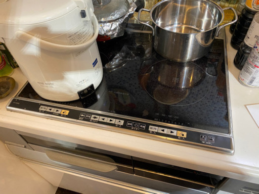 ミカド システムキッチン 2550(W) x 650(D) x 850(H) シンク 食器洗浄機 食器棚 レンジフード 一式