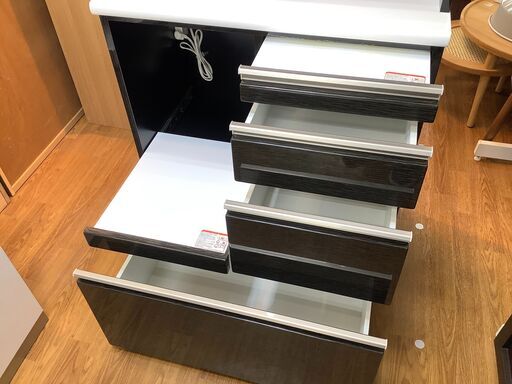 2枚扉レンジボード　シギヤマ家具【トレファク　川越店】