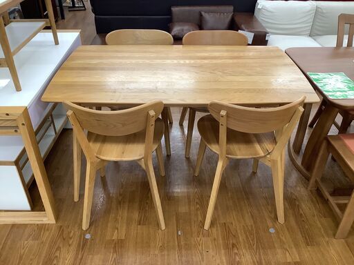 ダイニング5点セット　大川家具【トレファク 川越店】