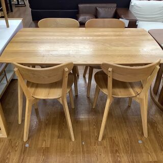 ダイニング5点セット　大川家具【トレファク 川越店】