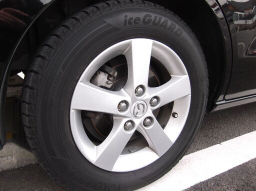 【売却済】マツダ純正15インチアルミ＆スタッドレス4本SET※ナットお付します