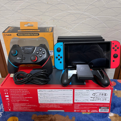 任天堂スイッチ　Switch 新型　無線コントローラ付き
